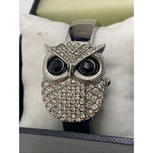 Peck And Peck Womens Owl Cuff Bangle Watch New Battery